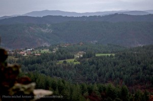 Le village d'Aujac